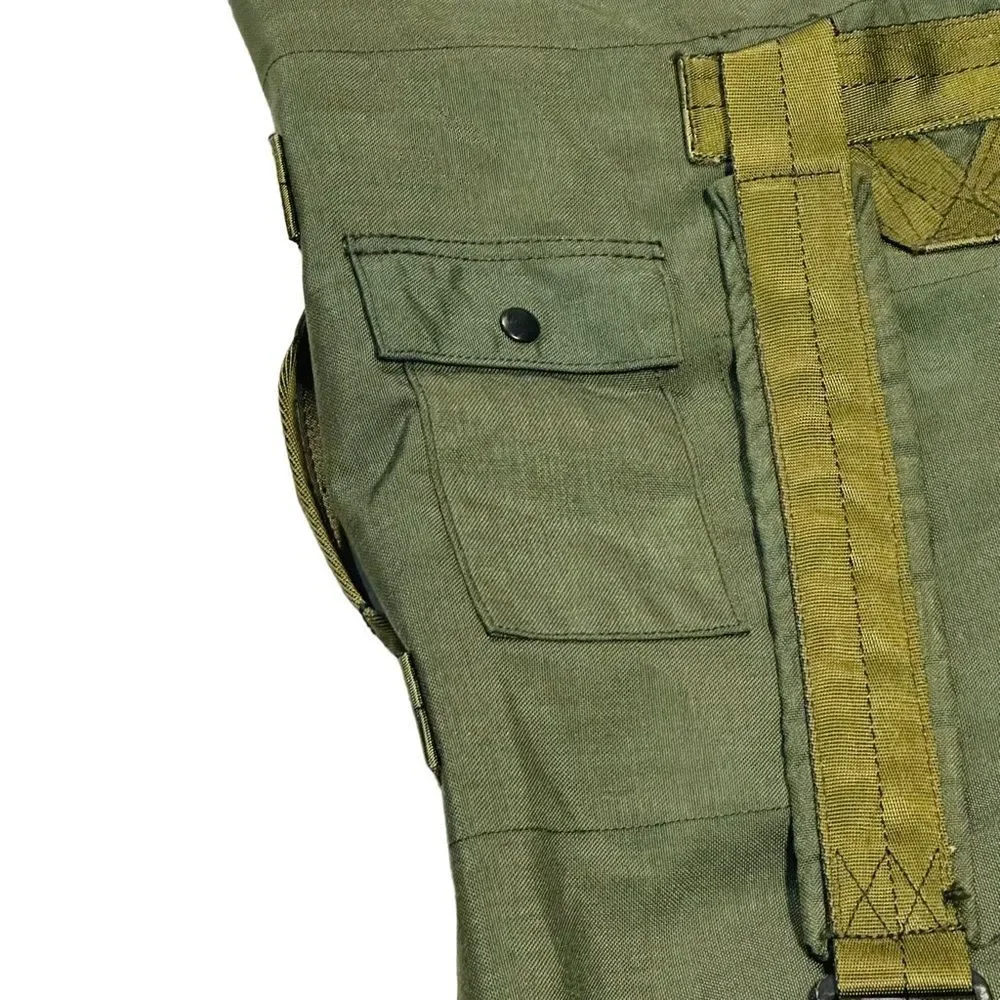 Vintage Olive Green Top Load Canvas Army Duffel Bag